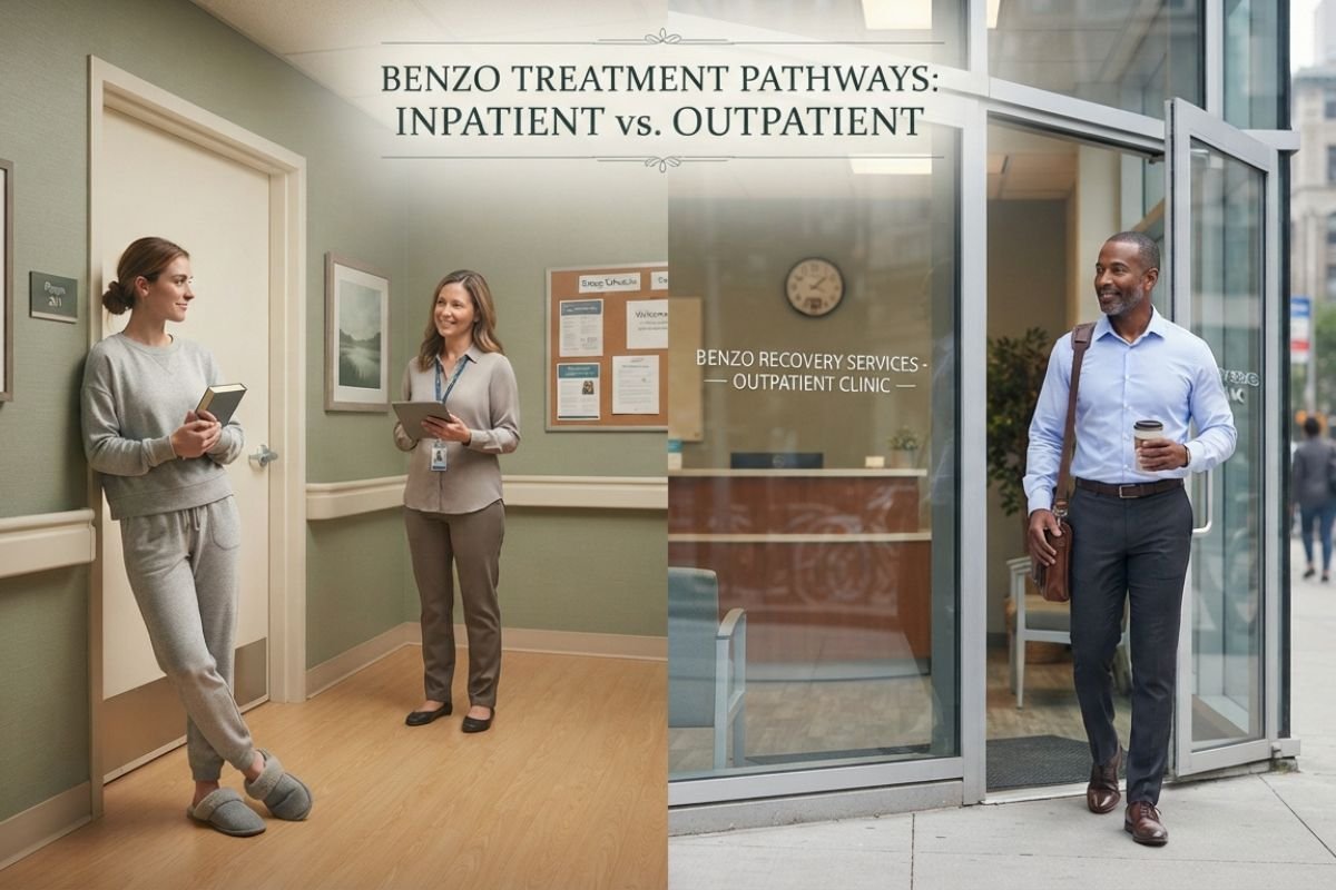 Comparison of inpatient and outpatient benzodiazepine treatment