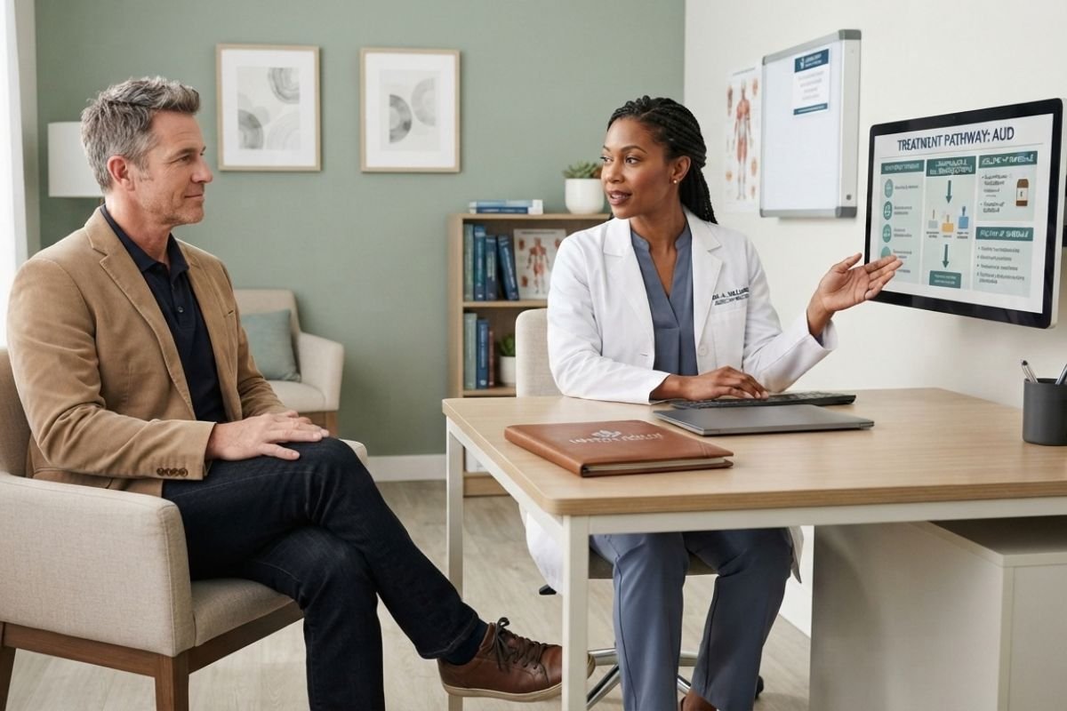 Medication education for alcohol use disorder treatment